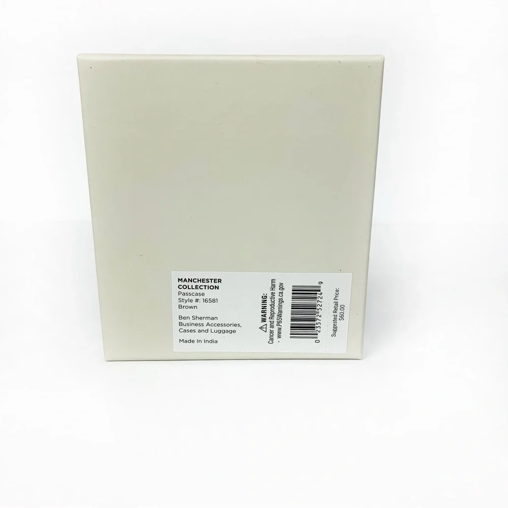 Ben Sherman Light Brown Leather RFID Wallet with Gift Box